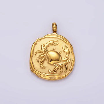 ZODIAC Carabiner Necklace - Antique Gold