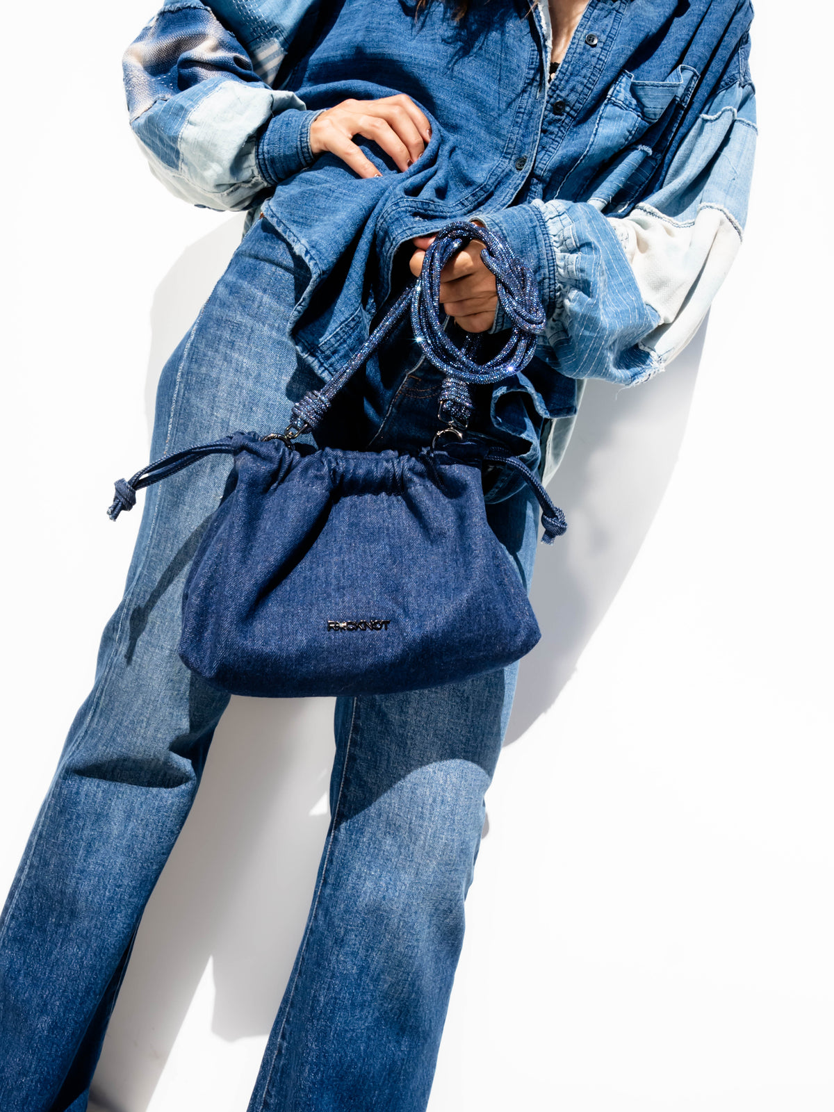 FIA Drawstring Bag - Indigo