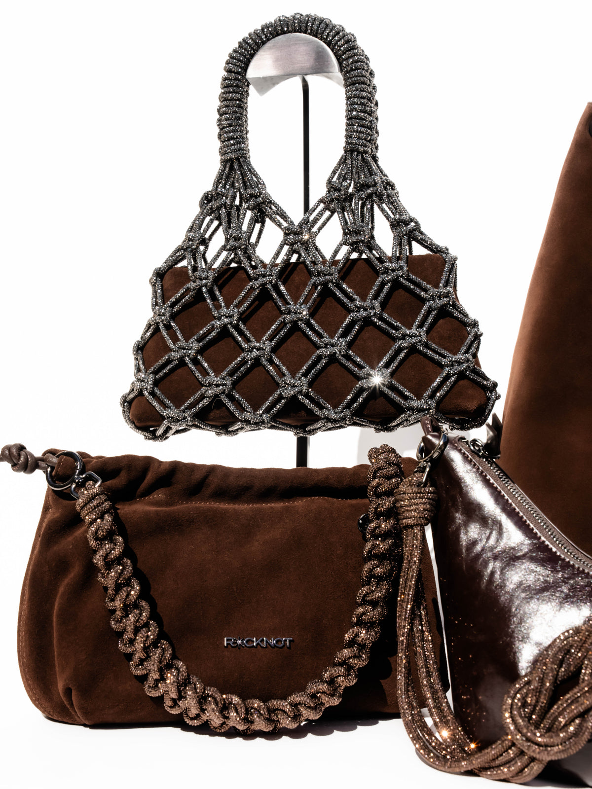 DUO Bag  - Chocolate Suede