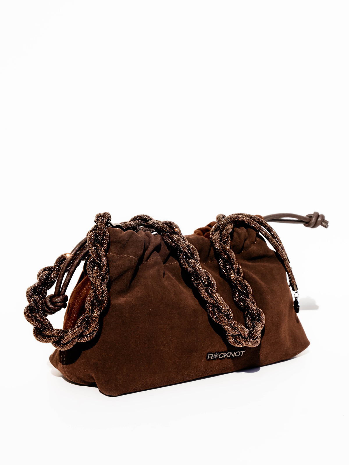 FIA Drawstring Bag - Chocolate Suede