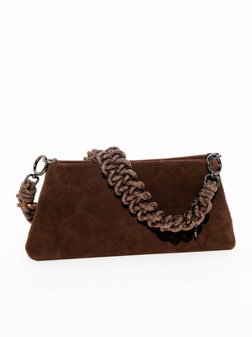 DUO Bag  - Chocolate Suede