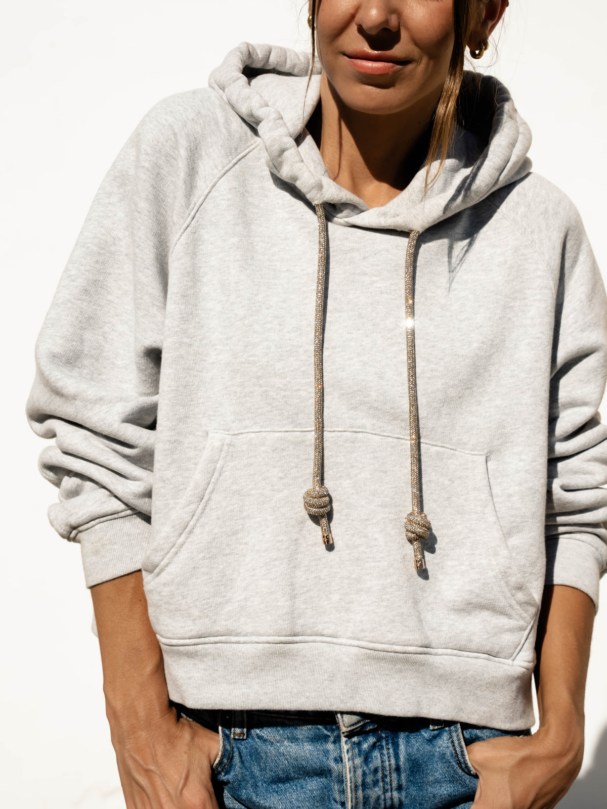 LOOP Strings Hoodie - Heather Grey