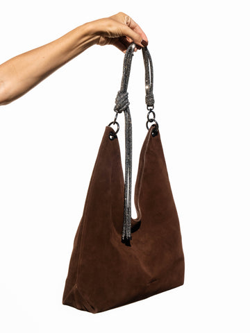 ORI Hobo Bag - Chocolate Suede