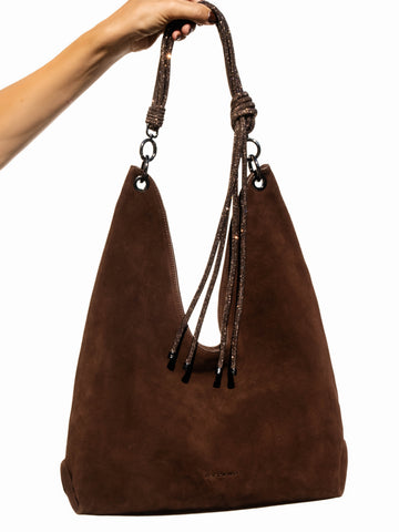 ORI Hobo Bag - Chocolate Suede