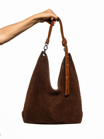ORI Hobo Bag - Chocolate Suede