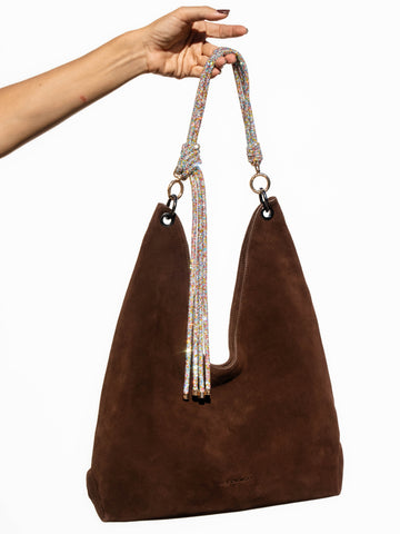 ORI Hobo Bag - Chocolate Suede