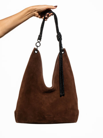 ORI Hobo Bag - Chocolate Suede