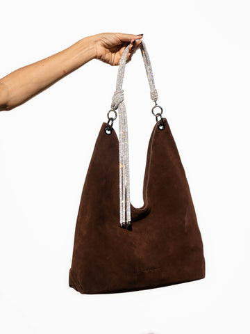 ORI Hobo Bag - Chocolate Suede
