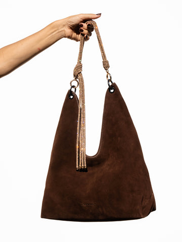 ORI Hobo Bag - Chocolate Suede