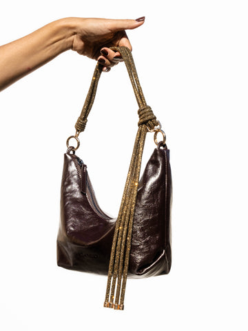 Hezi Leather Shoulder Bag - Espresso
