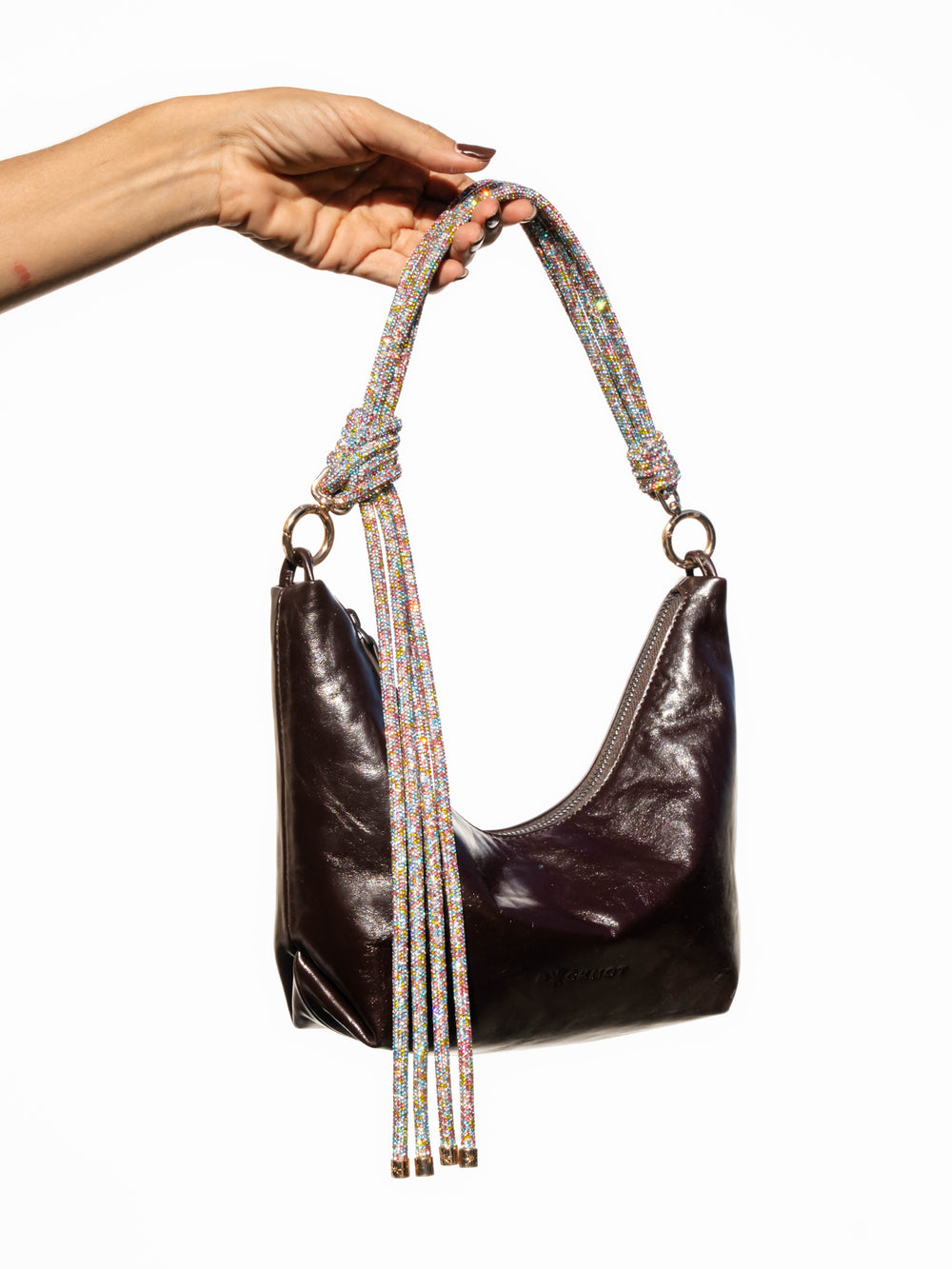 Hezi Leather Shoulder Bag - Espresso