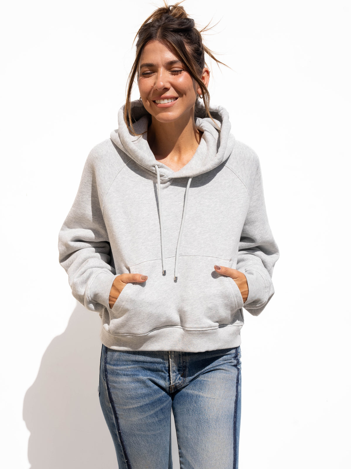 TASSEL Strings Hoodie - Heather Grey