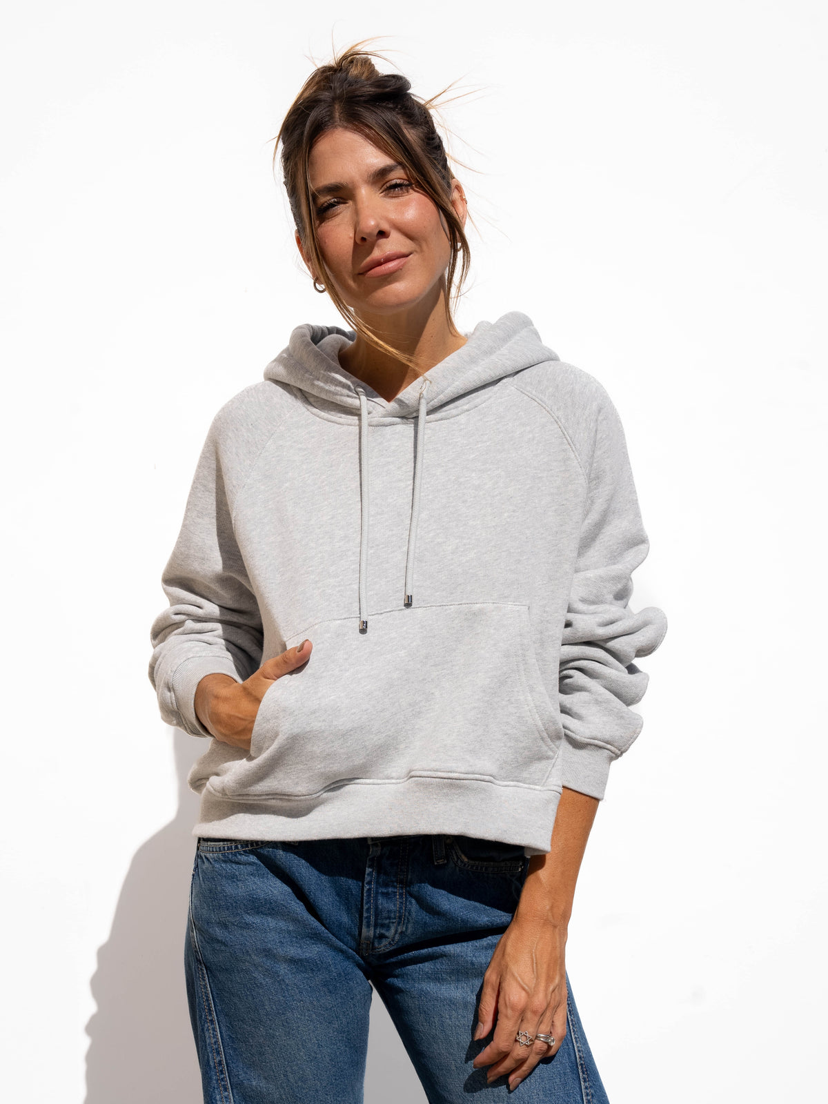TASSEL Strings Hoodie - Heather Grey