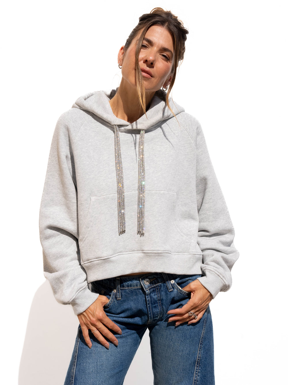 SWING Strings Hoodie - Heather Grey