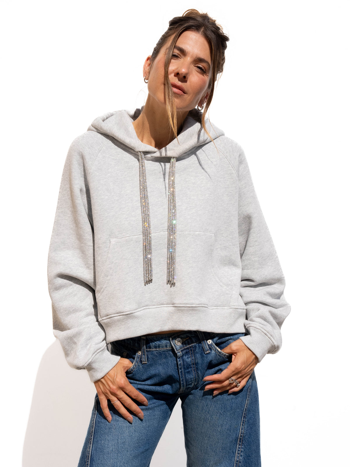 SWING Strings Hoodie - Heather Grey