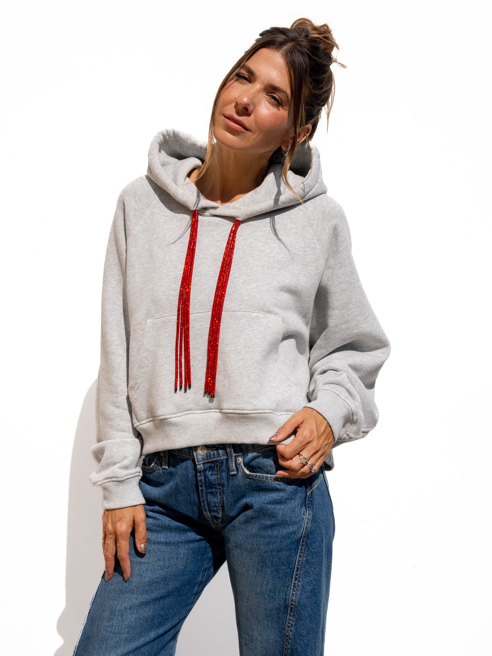 SWING Strings Hoodie - Heather Grey