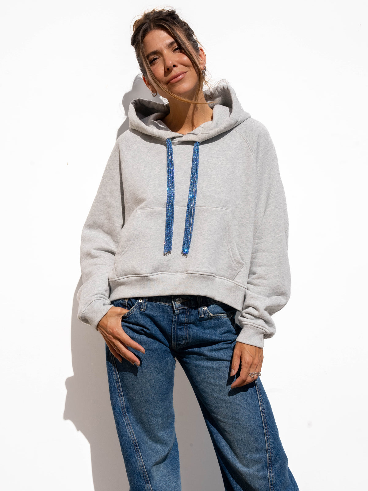SWING Strings Hoodie - Heather Grey