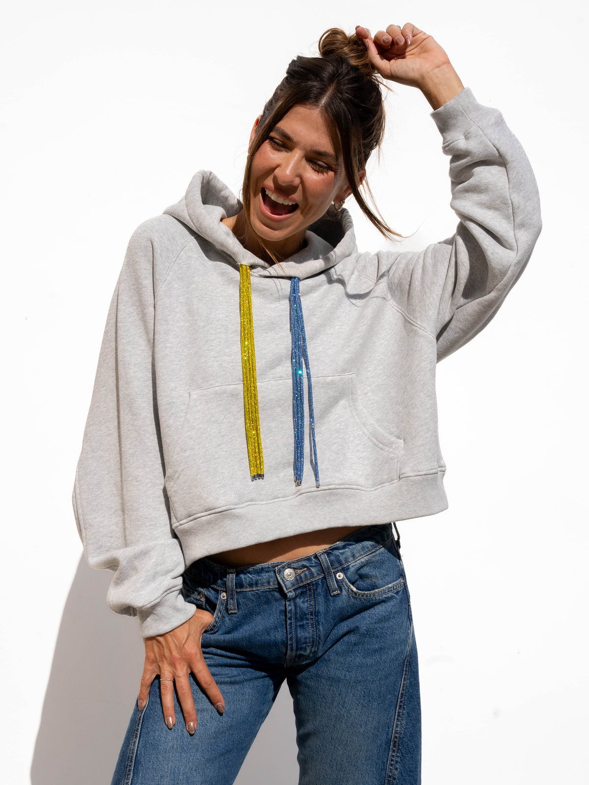 SWING Strings Hoodie - Heather Grey