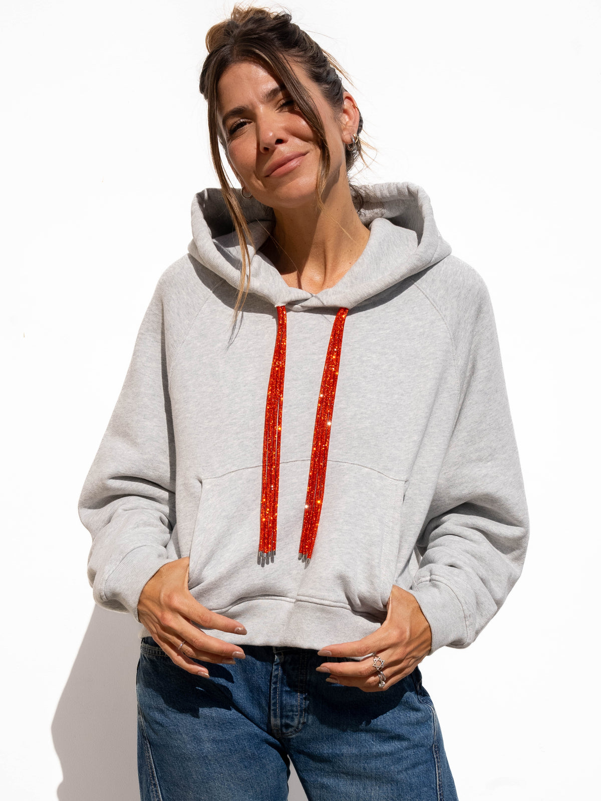 SWING Strings Hoodie - Heather Grey