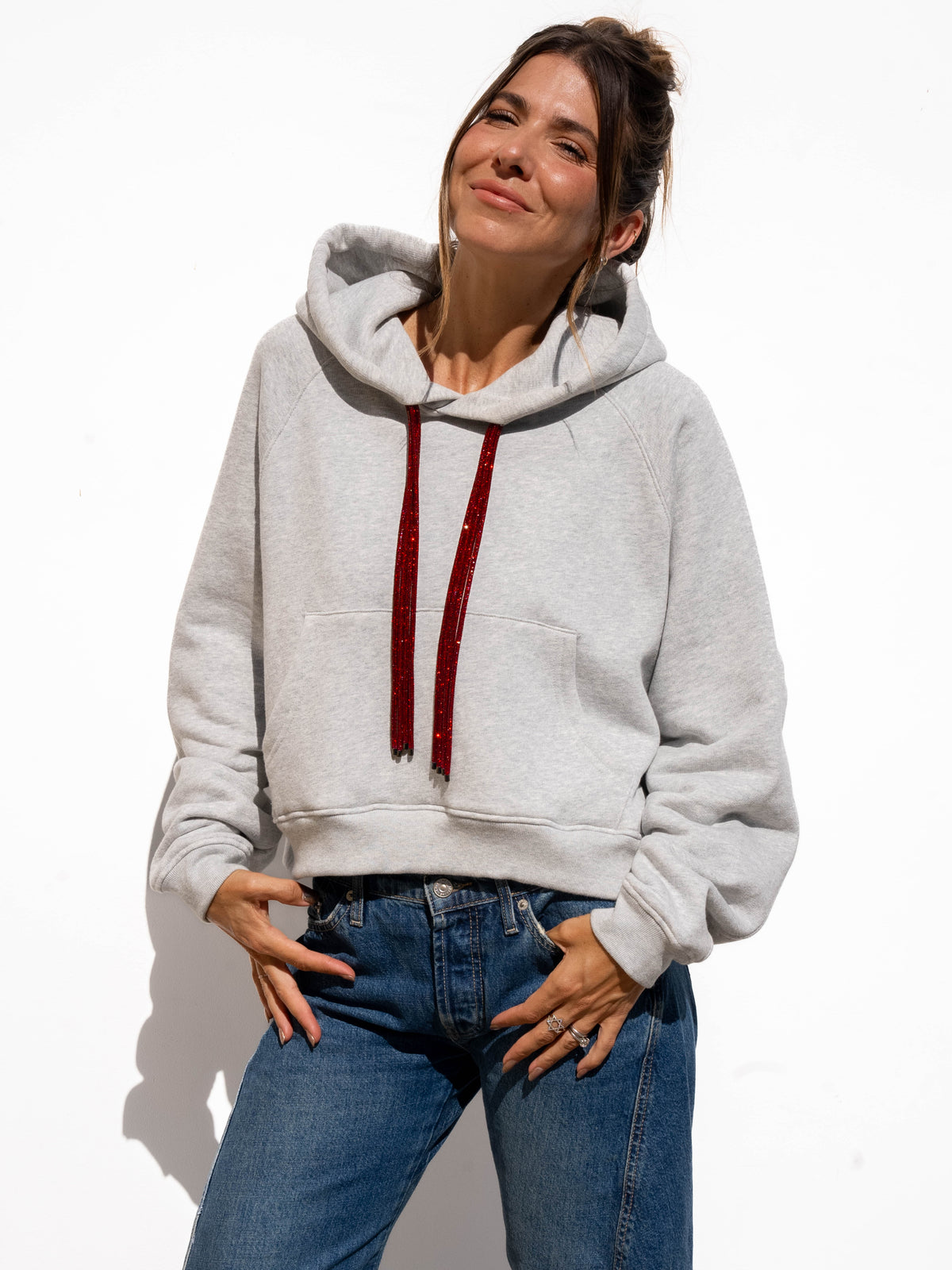 SWING Strings Hoodie - Heather Grey