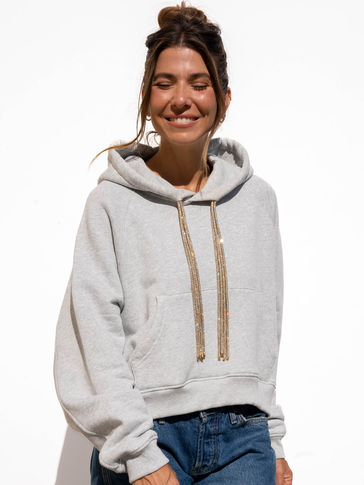 SWING Strings Hoodie - Heather Grey
