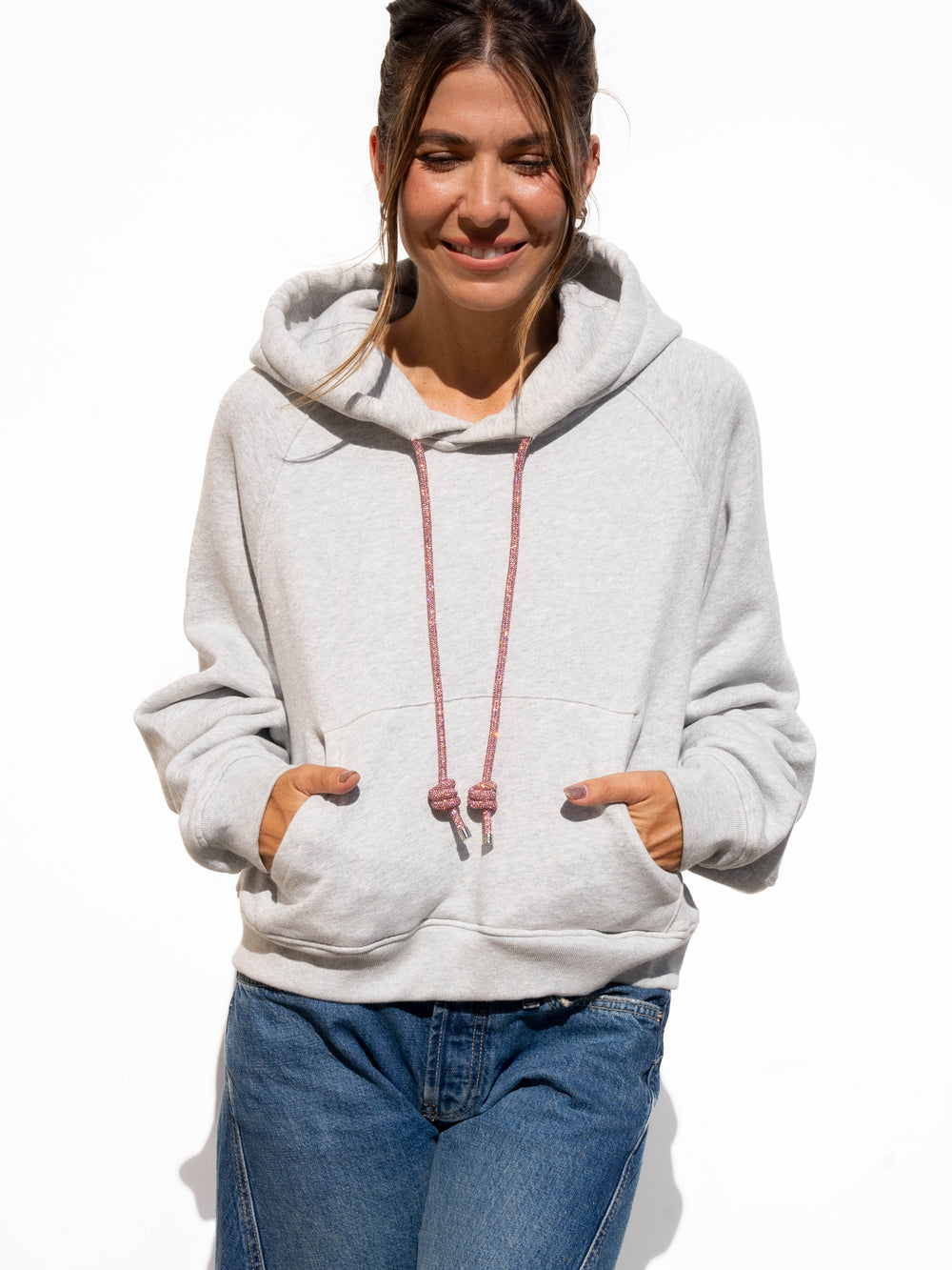 LOOP Strings Hoodie - Heather Grey