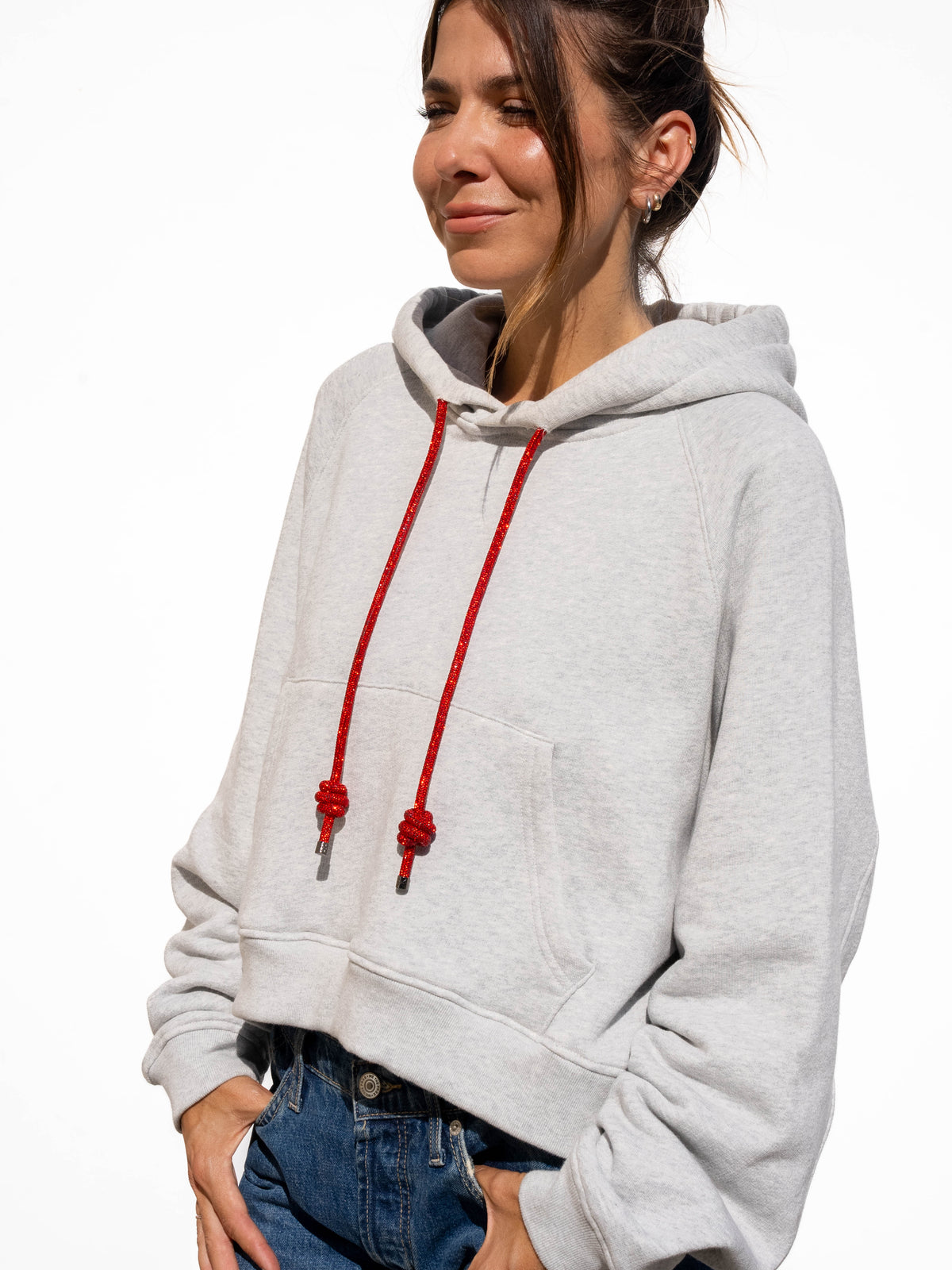 LOOP Strings Hoodie - Heather Grey