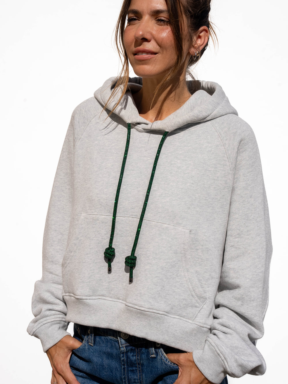 LOOP Strings Hoodie - Heather Grey