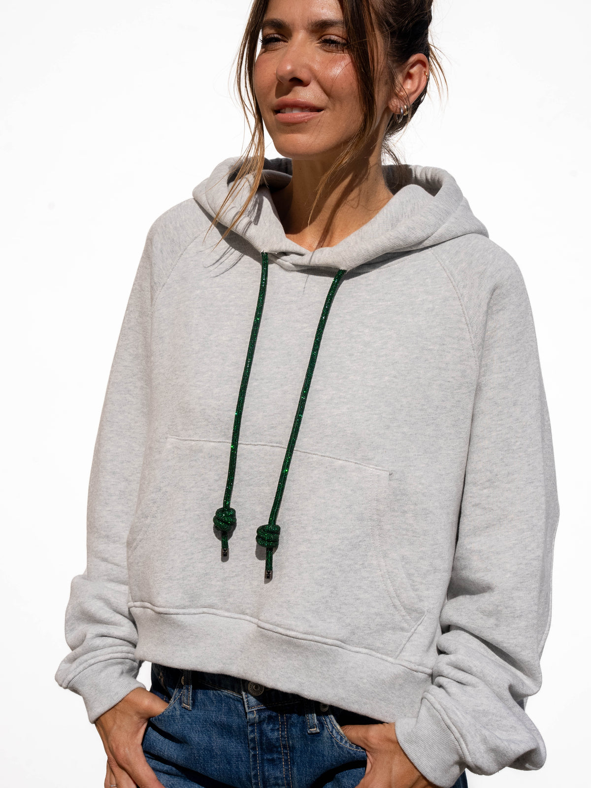 LOOP Strings Hoodie - Heather Grey