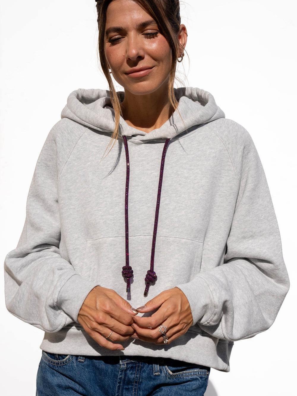 LOOP Strings Hoodie - Heather Grey