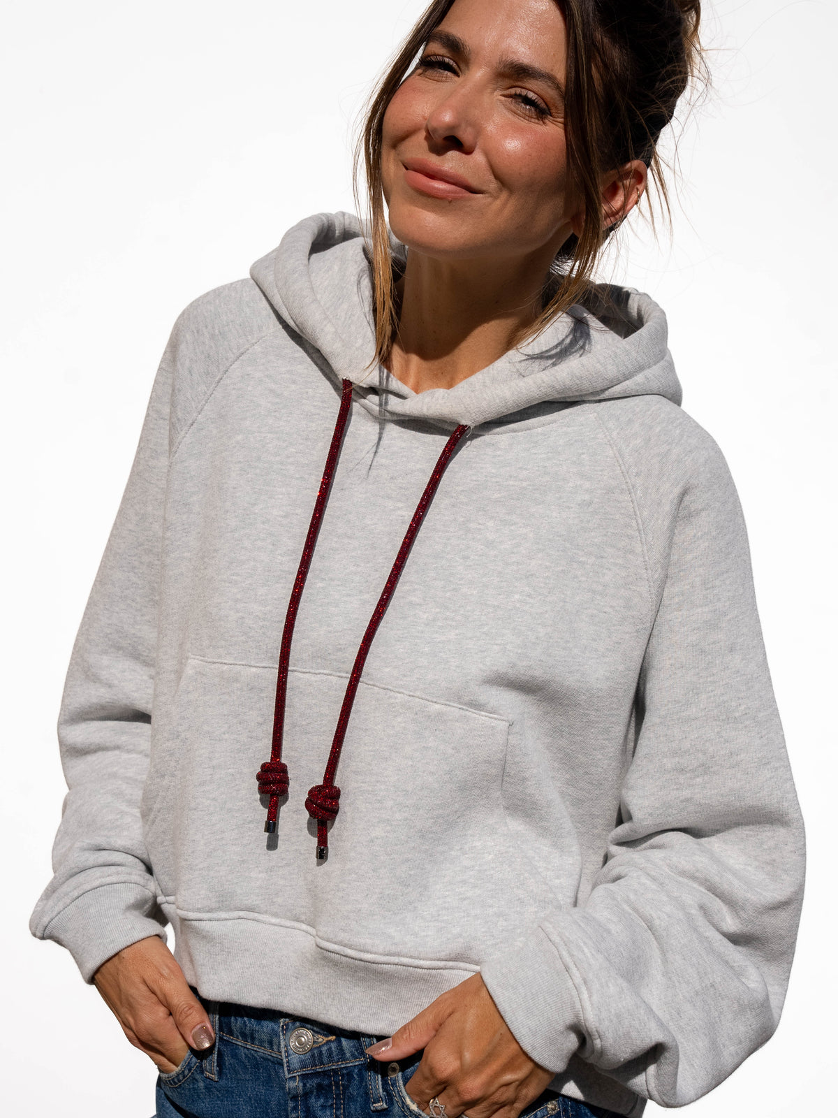 LOOP Strings Hoodie - Heather Grey