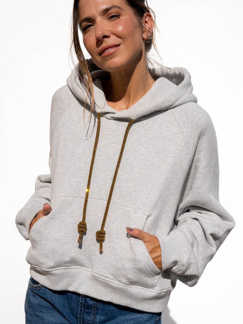 LOOP Strings Hoodie - Heather Grey