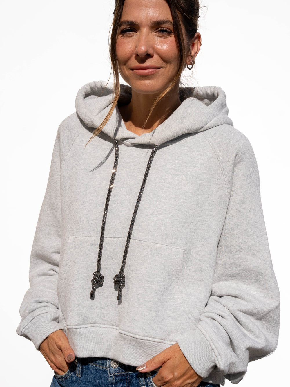 LOOP Strings Hoodie - Heather Grey