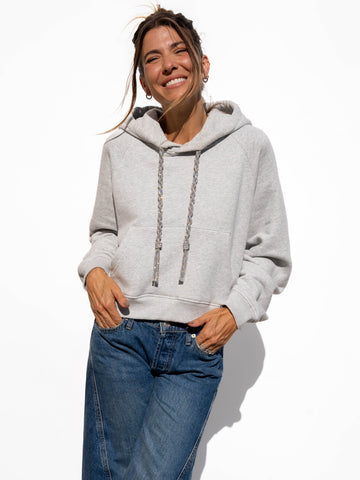 TASSEL Strings Hoodie - Heather Grey