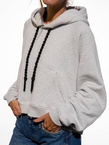 TASSEL Strings Hoodie - Heather Grey
