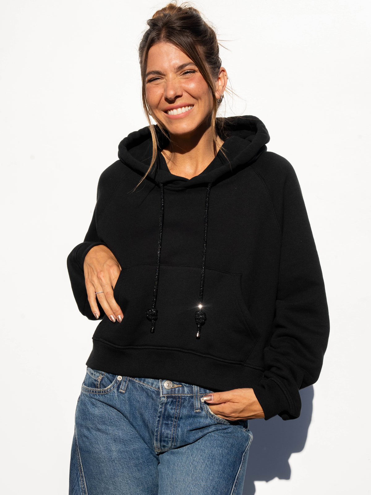 LOOP Strings Hoodie - Black