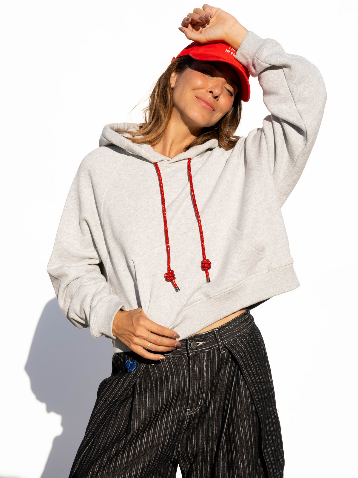 LOOP Strings Hoodie - Heather Grey