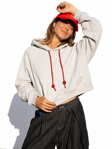 LOOP Strings Hoodie - Heather Grey
