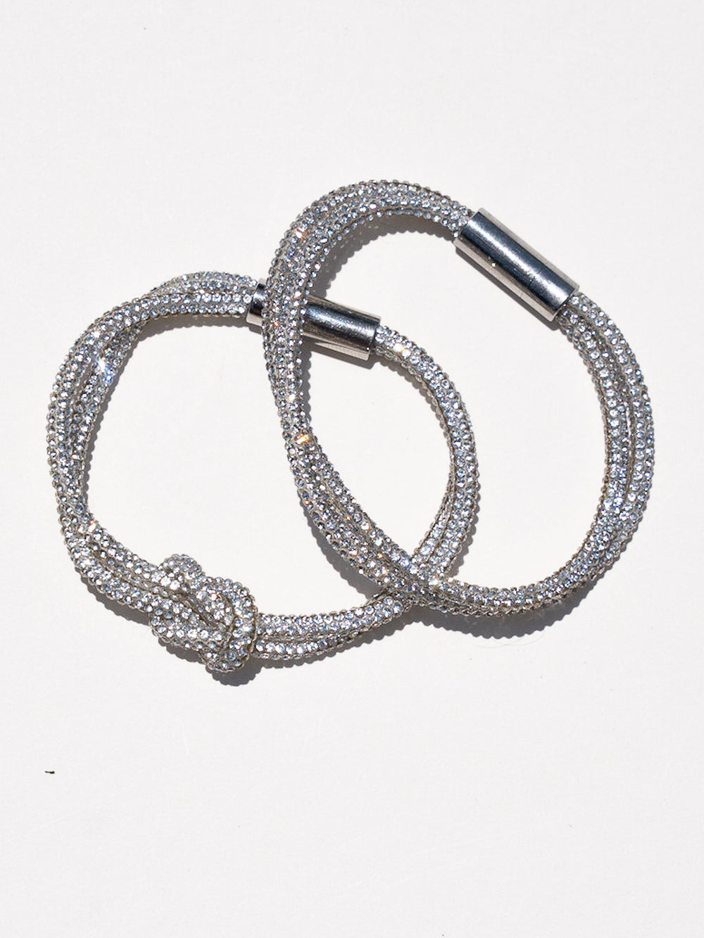 Crystal Knot Bracelet Set - Crystal