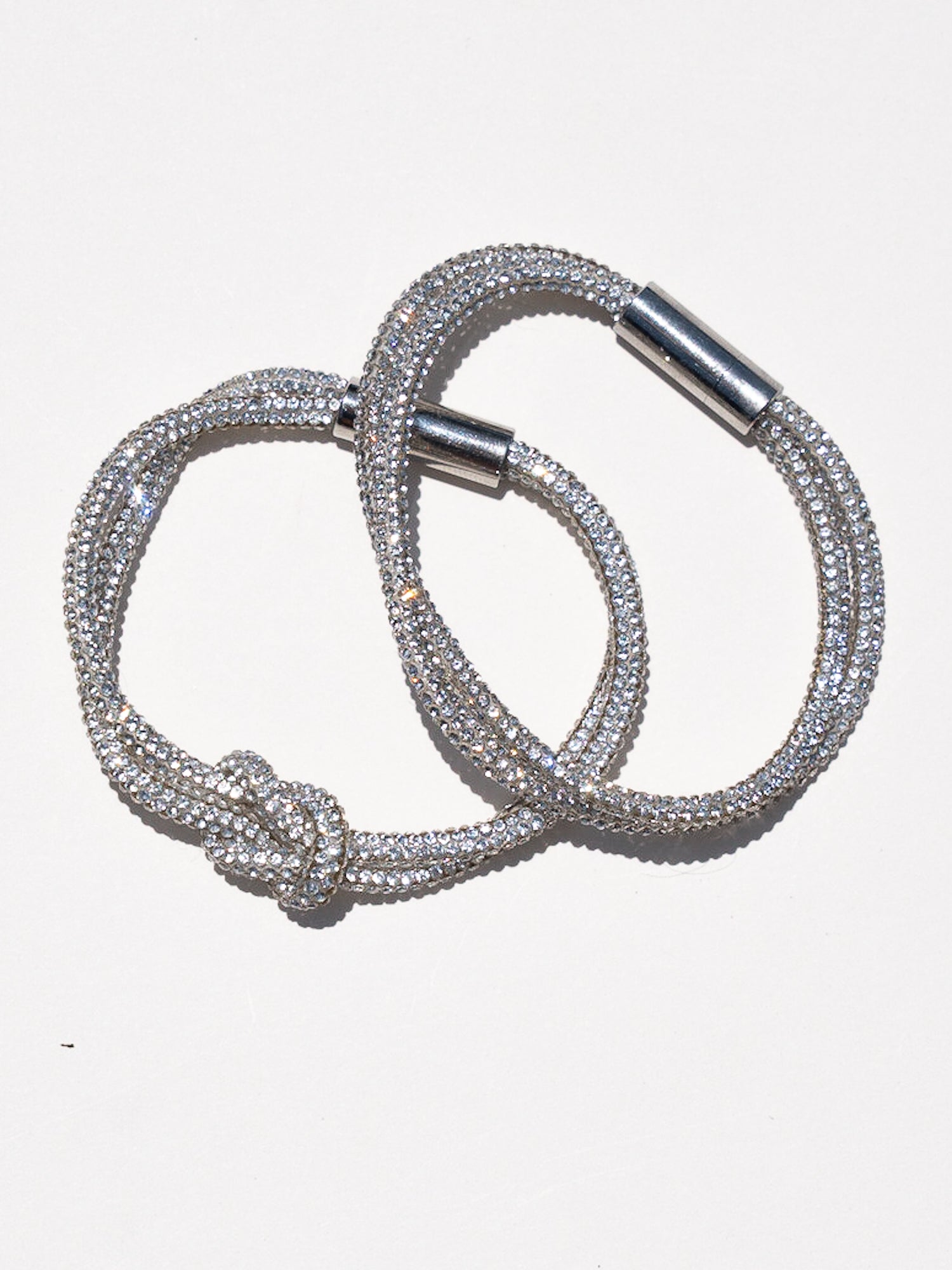 Crystal Knot Bracelet Set - Crystal