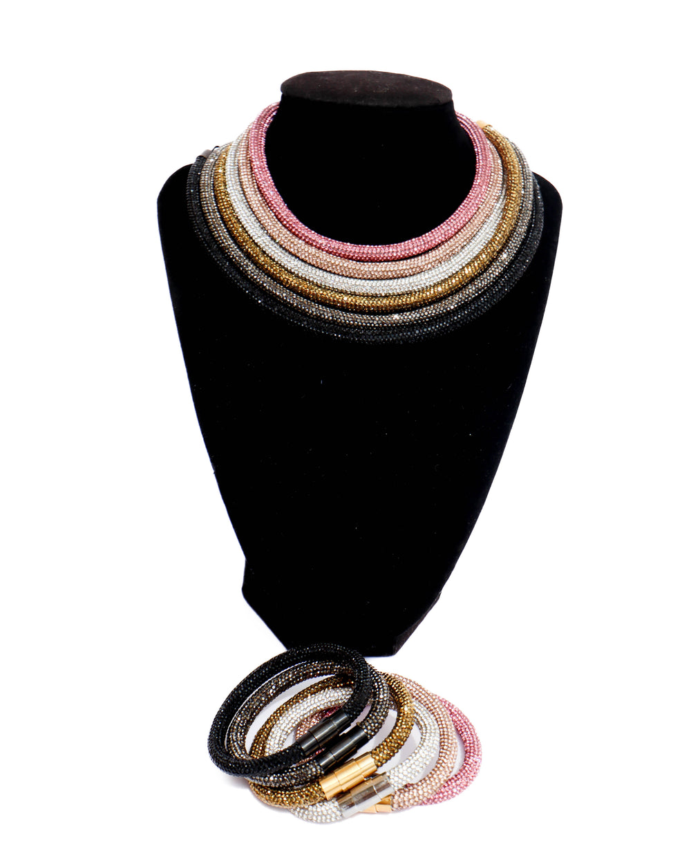 Rhinestone Rope Bracelet - 6x Bundle