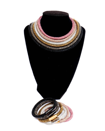 Rhinestone Rope Bracelet - 6x Bundle