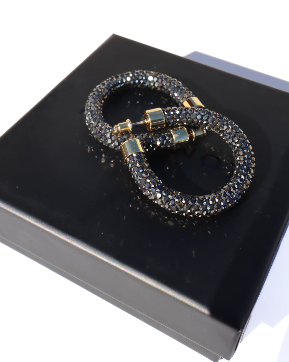 Petite Hoops - Gunmetal