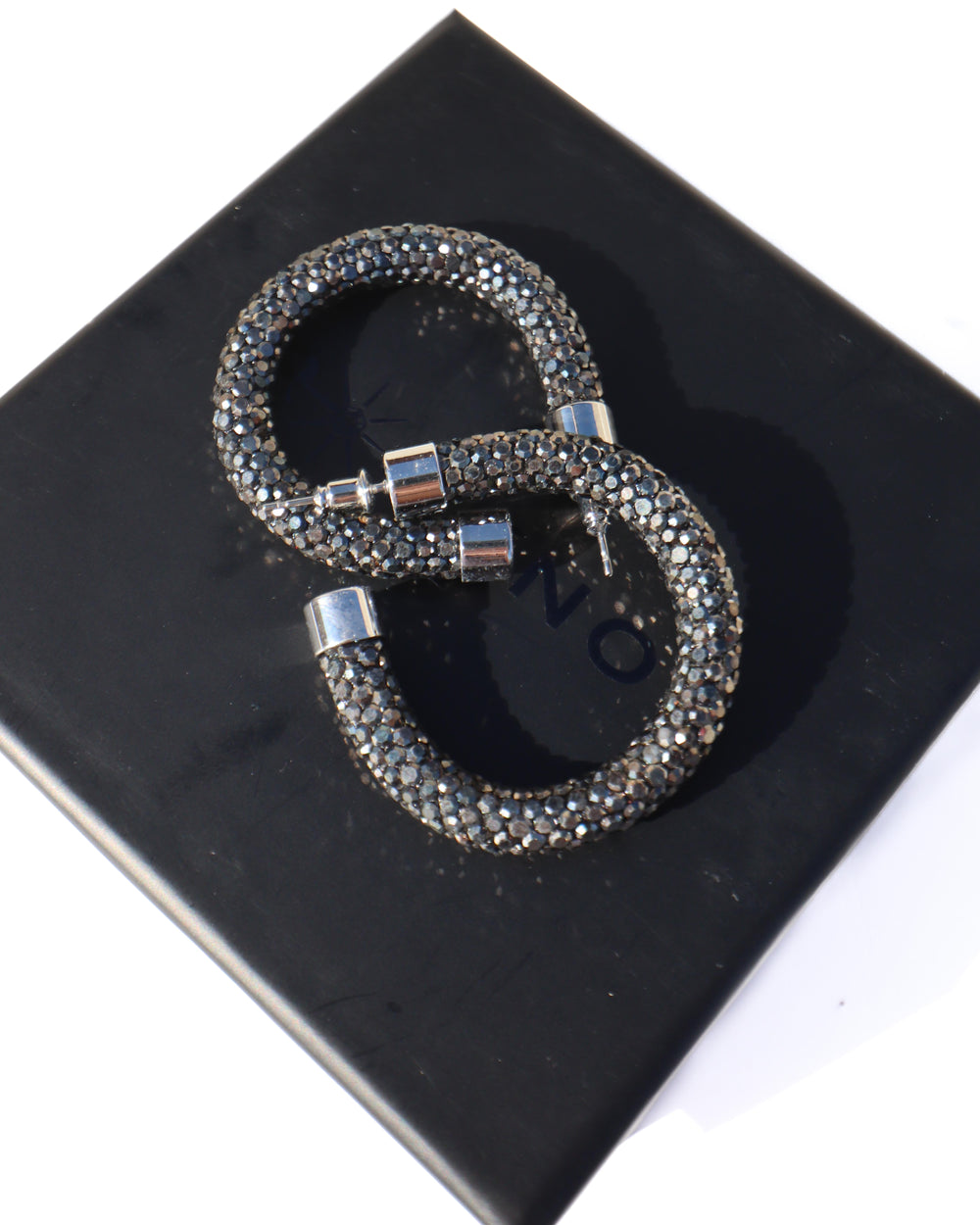 Petite Hoops - Gunmetal
