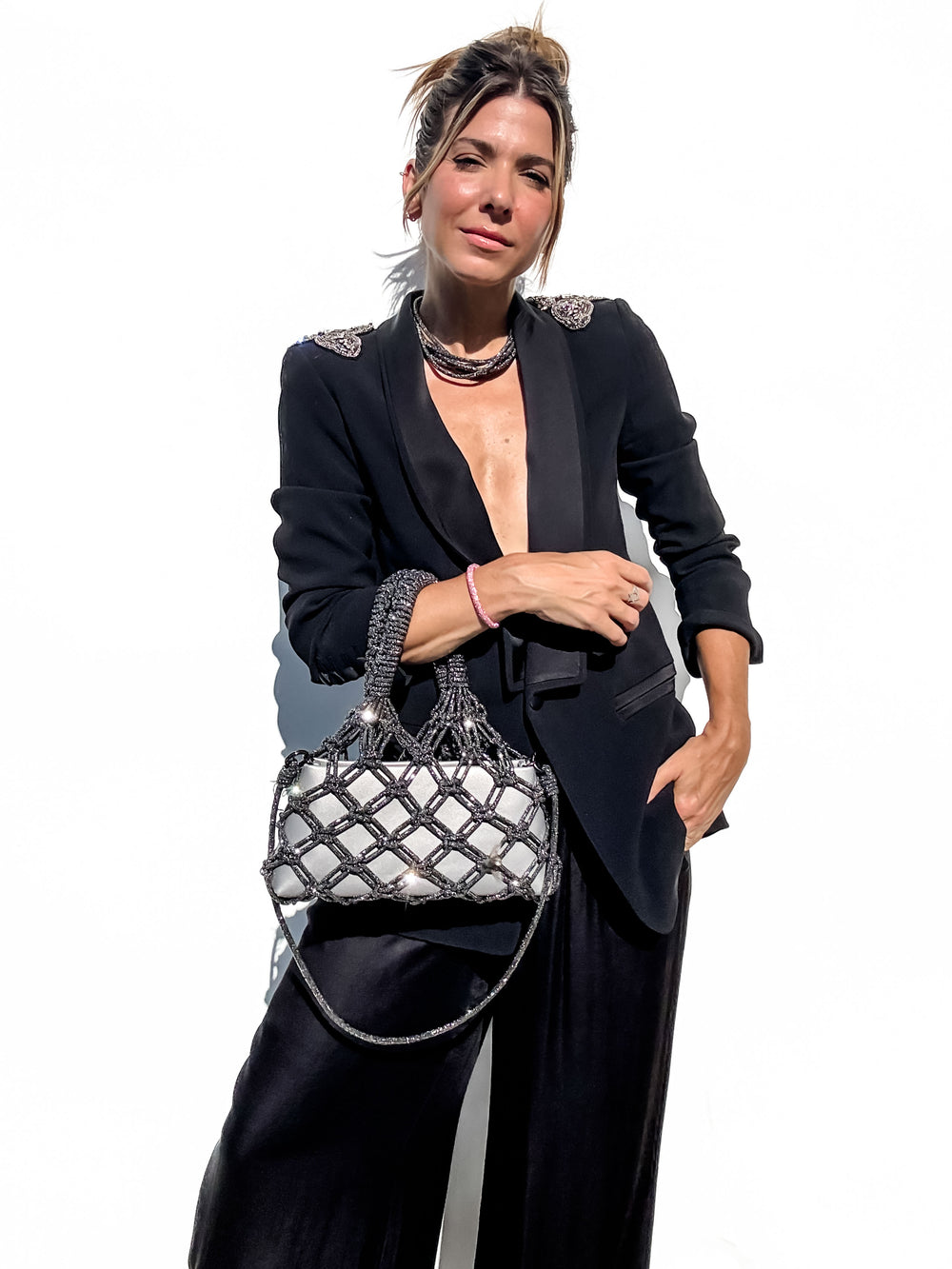 DUO Bag - Metallic Silver