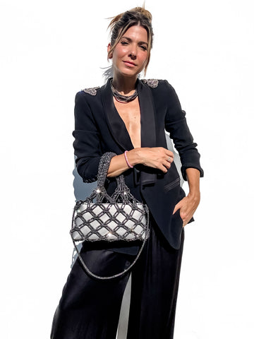 DUO Bag - Metallic Silver