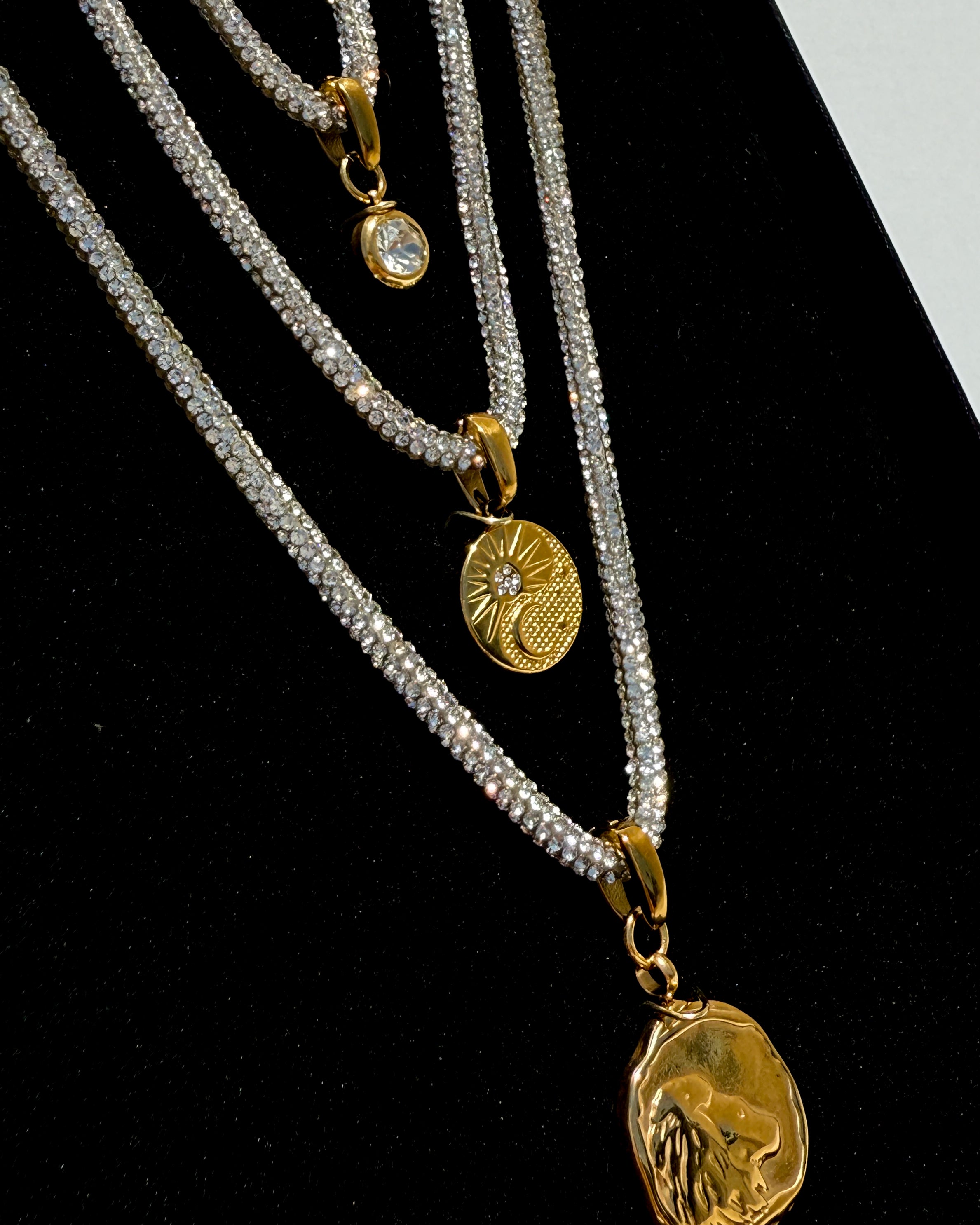 Zodiac Trio Necklace - Interchangeable Charm Clasps