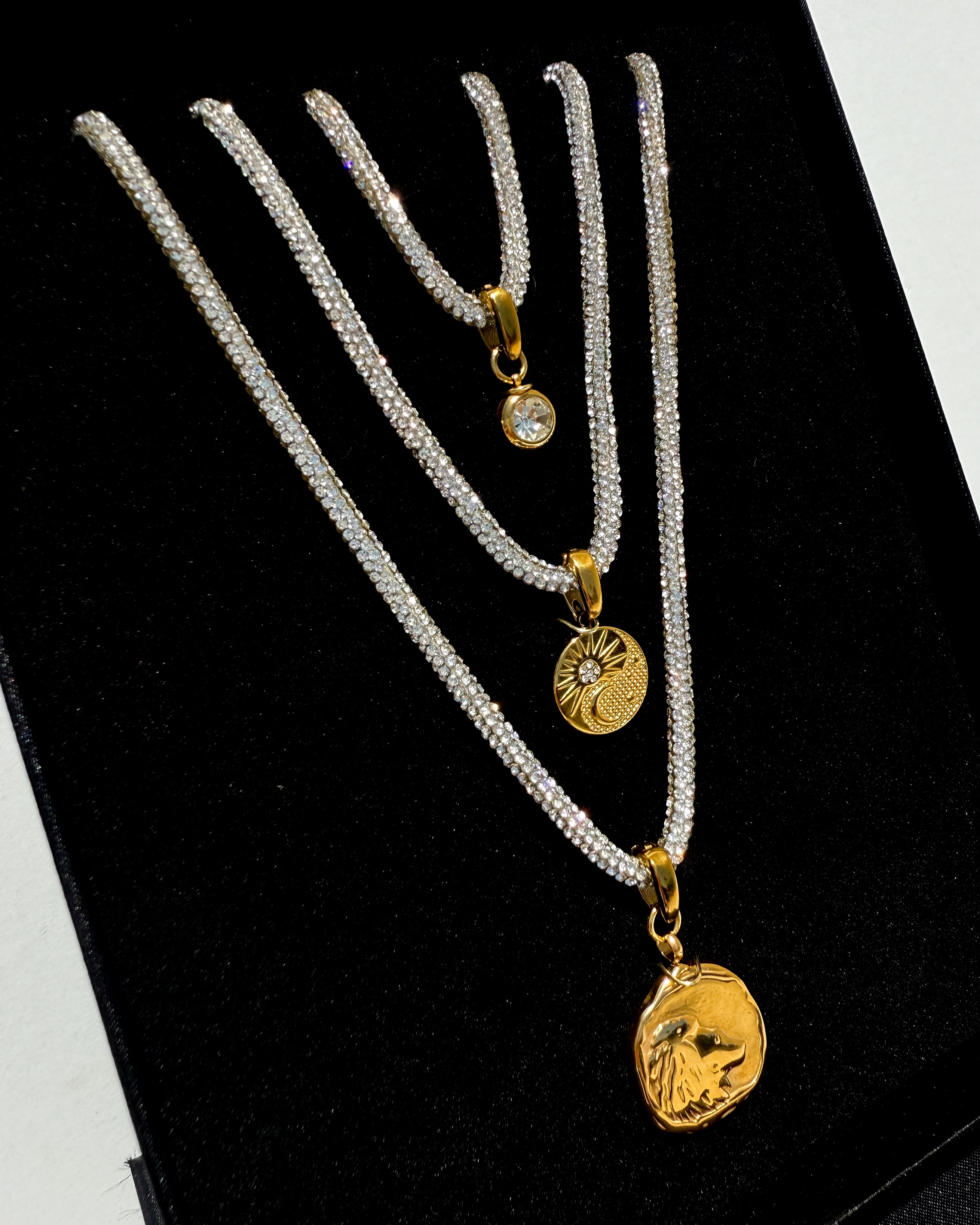 Zodiac Trio Necklace - Interchangeable Charm Clasps