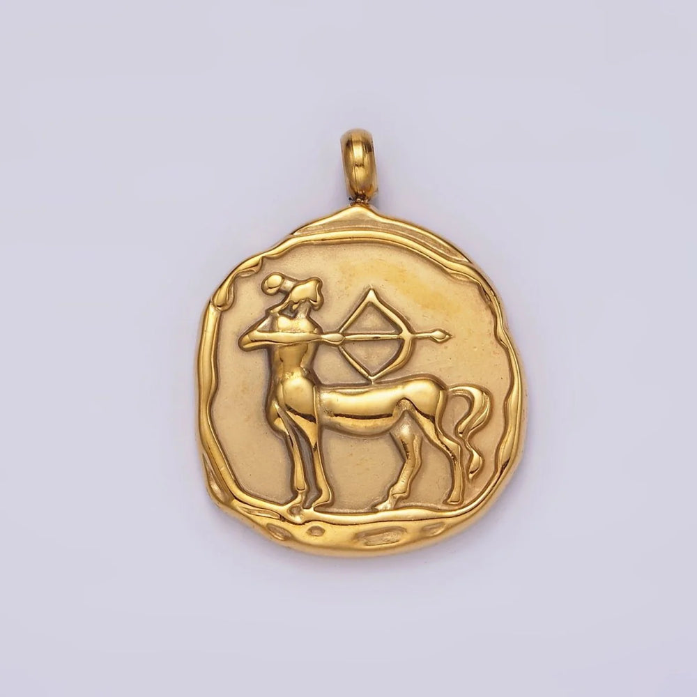 ZODIAC Carabiner Necklace - Antique Gold