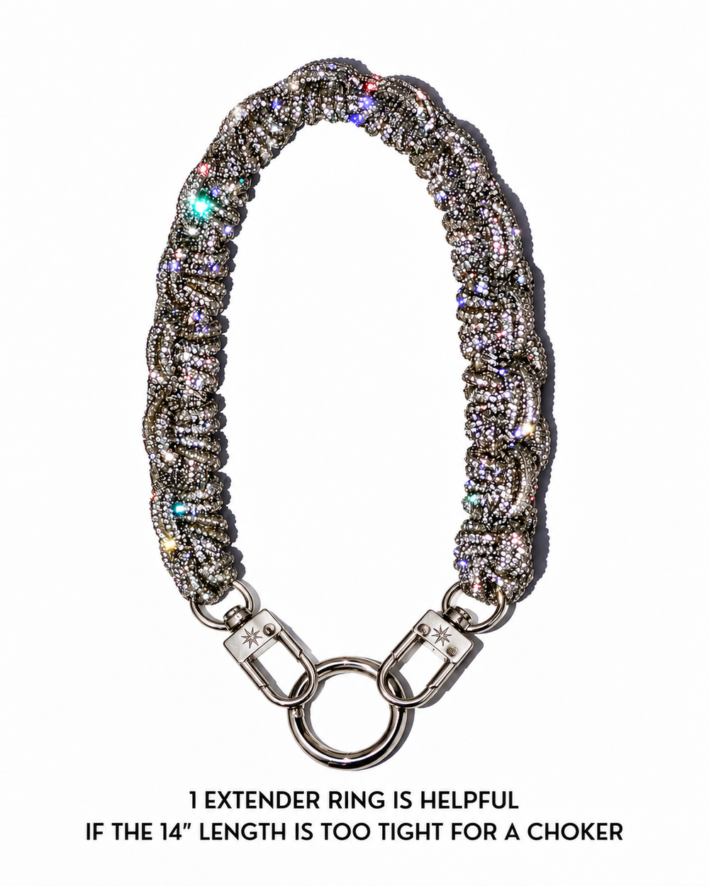 PETITE CROWN Wristlet / Necklace - Crystal